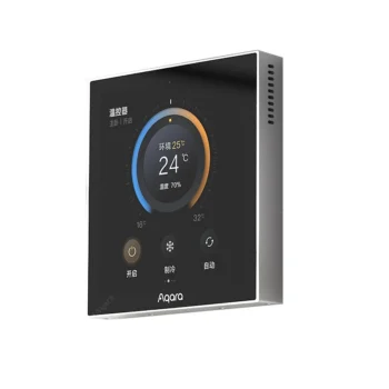 Aqara S3 Smart Zigbe LED Thermostat Touch Screen 3.95'' Panel Voice / Remote Control Support Sensing Temperature Humidity Work with Homekit APP