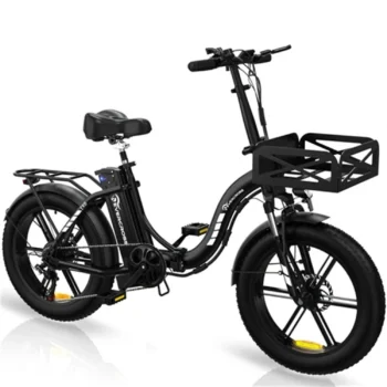 [EU Direct] EVERCROSS EK6 Electric Bike 48V 15AH Battery 250W Motor 20inches Tires 45-90KM Max Mileage 120KG Max Load Folding Electric Bicycle