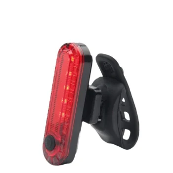 BIKIGHT Bike Taillight 650mAh Battery USB Rechargeable Red LED Bright Rear Light Waterproof Easy to Install Bicycle Light for Safety Cycling