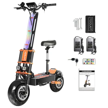 [USA Direct] TOURSOR X8 Electric Scooter 60V 38.8AH Battery 4000W*2 Dual Motors 13inch Road Tires 110KM Max Mileage200KG Max Load Folding E-Scooter