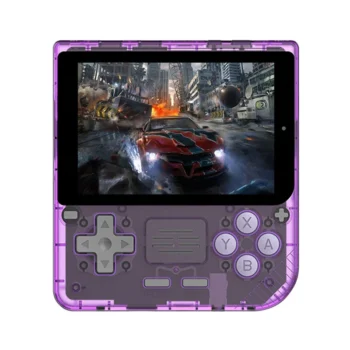 Powkiddy V10 64G 5000+ Games Handheld Gaming Console 3.5-inch IPS Screen 480*320 Quad Core Open Source System Video Game Player with L/R Trigger Built-in Loudspeaker for Children